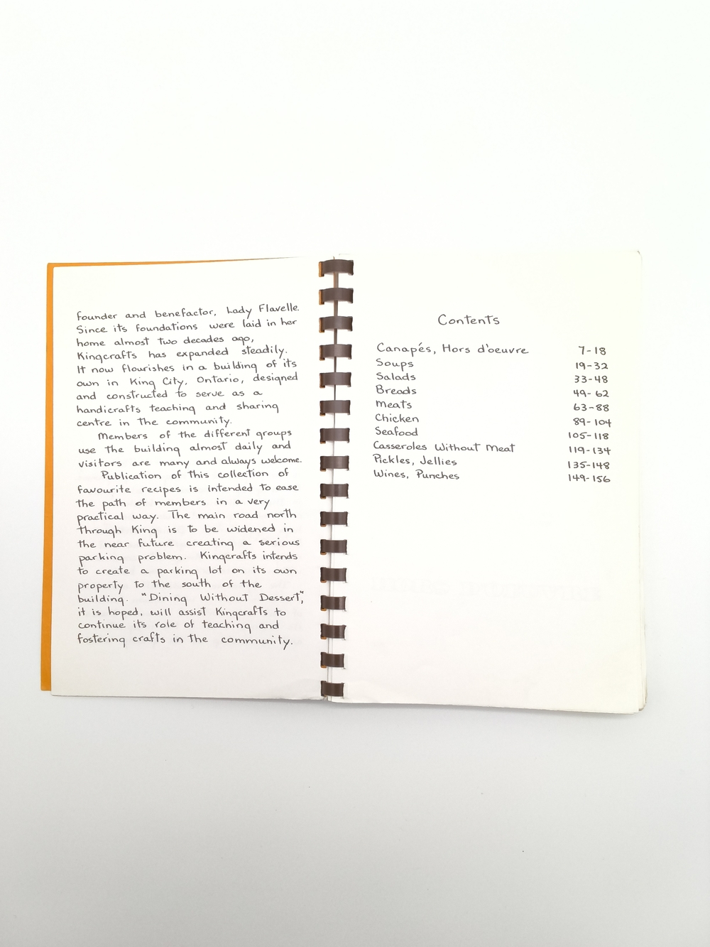 Vintage "Dining Without Dessert" Kingcrafts Community Cookbook "1968" - Picture 5 of 8
